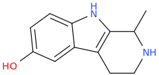 6-hydroxy-1-methyltryptoline molecular structure