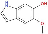 6-hydroxy-5-methoxyindole molecular structure
