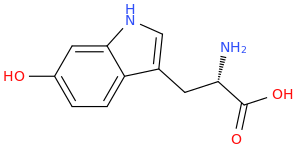 6-hydroxy-tryptophan molecular structure