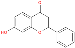 7-Hydroxyflavanone molecular structure