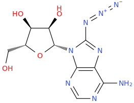 8-Azidoadenosine molecular structure