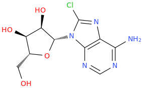 8-Chloroadenosine molecular structure