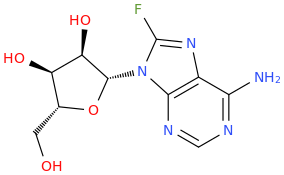 8-FLUOROADENOSINE molecular structure