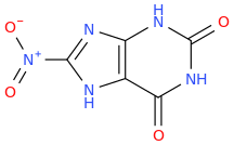 8-Nitroxanthine molecular structure