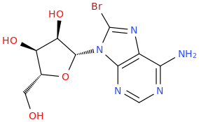 8-bromoadenosine molecular structure