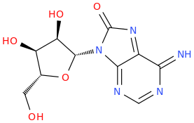 8-oxoadenosine molecular structure