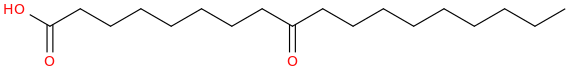 9-OXOOCTADECANOIC ACID molecular structure
