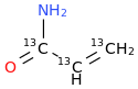 ACRYLAMIDE-13C3 molecular structure