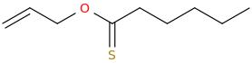 ALLYLTHIOHEXANOATE molecular structure