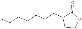 ALPHA-HEPTYL-GAMMA-BUTYROLACTONE molecular structure