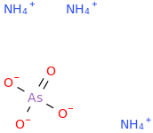 AMMONIUM ARSENATE molecular structure