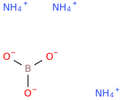 AMMONIUM BORATE molecular structure