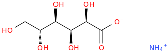 AMMONIUM GLUCONATE molecular structure