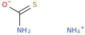 AMMONIUM THIOCARBAMATE molecular structure
