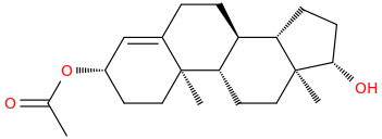 ANDROSTENEDIOL-3-ACETATE molecular structure