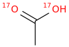 Acetic acid-17O2 molecular structure