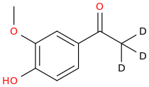 Acetovanillone-d3 molecular structure