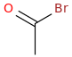 Acetylbromide molecular structure