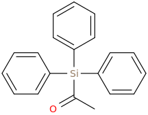 Acetyltriphenylsilane molecular structure