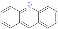 Acridinium molecular structure