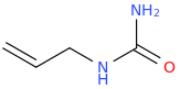 Allylurea molecular structure