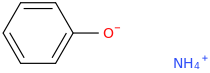 Ammonium phenolate molecular structure