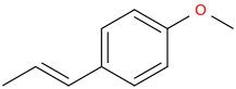 Anethole molecular structure