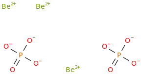 BERYLLIUM PHOSPHATE molecular structure