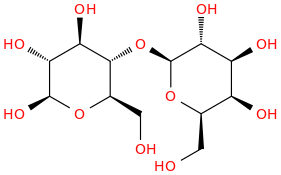 BETA-D-LACTOSE molecular structure