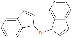 BIS(INDENYL)IRON molecular structure