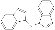 BIS(INDENYL)VANADIUM(II) molecular structure