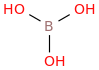 BORIC ACID molecular structure