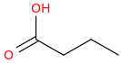 BUTANOIC ACID molecular structure