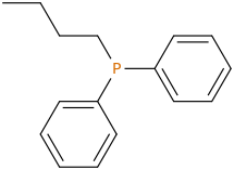 BUTYLDIPHENYLPHOSPHINE molecular structure