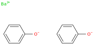 Barium diphenolate molecular structure