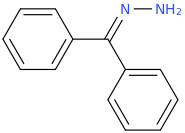 Benzophenonehydrazone molecular structure
