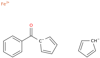 Benzoylferrocene molecular structure