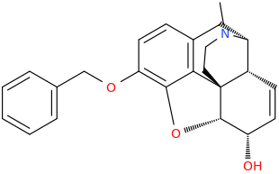 Benzylmorphine molecular structure