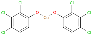Bis(trichlorophenoxy)copper molecular structure