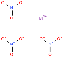 Bismuth trinitrate molecular structure