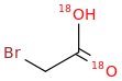 Bromoacetic acid-18O2 molecular structure