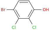 Bromodichlorophenol molecular structure