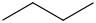 Butaan molecular structure