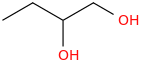Butane-1,2-diol molecular structure