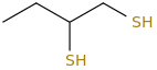 Butane-1,2-dithiol molecular structure