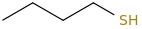 Butane-1-thiol molecular structure
