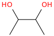 Butane-2,3-diol molecular structure