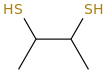 Butane-2,3-dithiol molecular structure