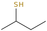 Butane-2-thiol molecular structure