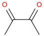 Butanedione molecular structure